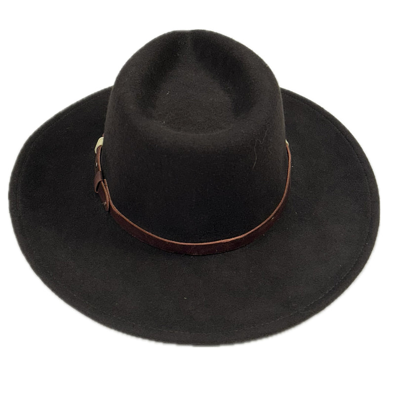 Crushable Brown Felt Denver Western Cowboy Hat