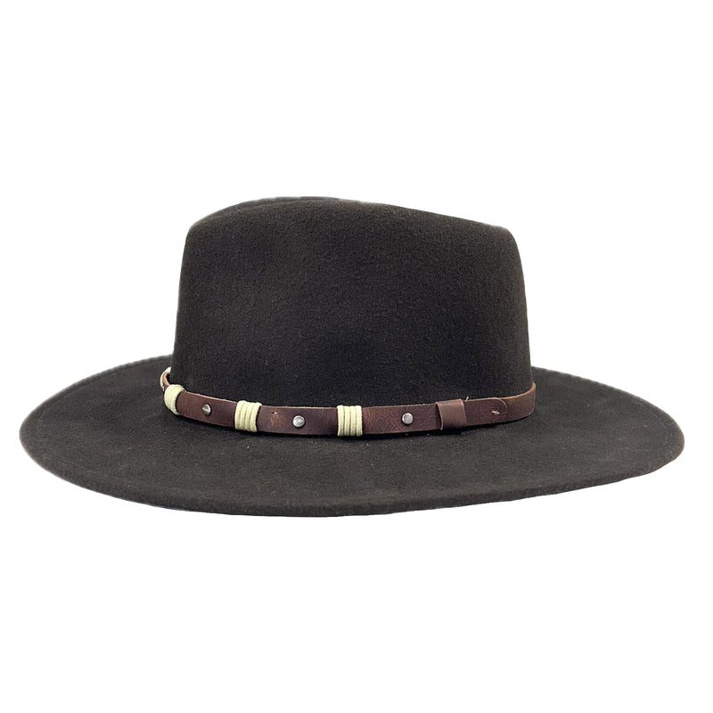 Crushable Brown Felt Denver Western Hat