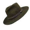 Crushable Olive Felt Denver Western Cowboy Hat
