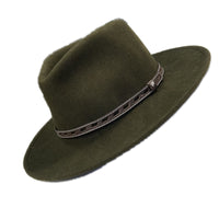 Crushable Olive Felt Denver Western Cowboy Hat
