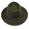 Crushable Olive Felt Denver Western Cowboy Hat
