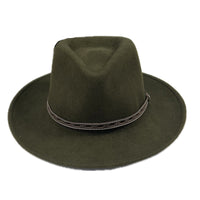 Crushable Olive Felt Denver Western Cowboy Hat
