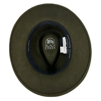 Crushable Olive Felt Denver Western Cowboy Hat