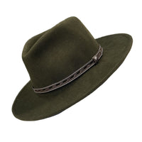 Crushable Olive Felt Denver Western Hat