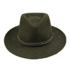 Crushable Olive Felt Denver Western Hat
