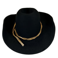 Lonesome Gus Black Premium 100% Wool Western Cowboy Hat