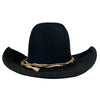 Lonesome Gus Black Premium 100% Wool Western Cowboy Hat