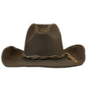 Lonesome Gus Brown Premium 100% Wool Western Cowboy Hat
