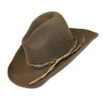 Lonesome Gus Brown Premium 100% Wool Western Cowboy Hat