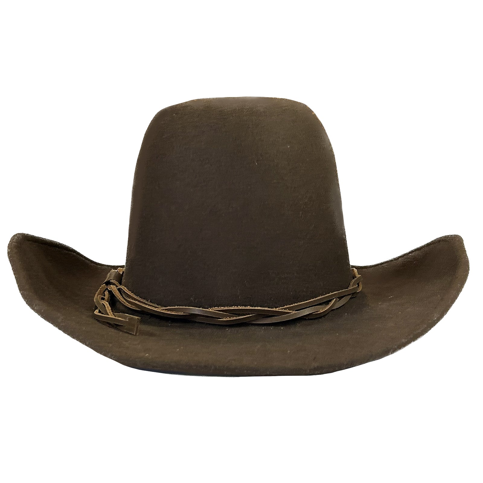 Lonesome Gus Brown Premium 100% Wool Western Cowboy Hat