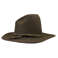 Lonesome Gus Brown Premium 100% Wool Western Cowboy Hat