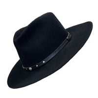 Crushable Black Felt Magic Pinch Western Hat