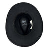 Crushable Black Felt Magic Pinch Western Hat