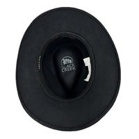 Crushable Black Felt Magic Pinch Western Hat
