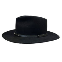Crushable Black Felt Magic Pinch Western Hat