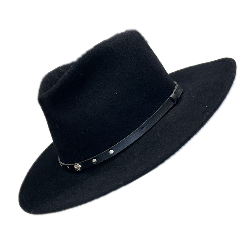 Crushable Black Felt Magic Pinch Western Cowboy Hat New Version