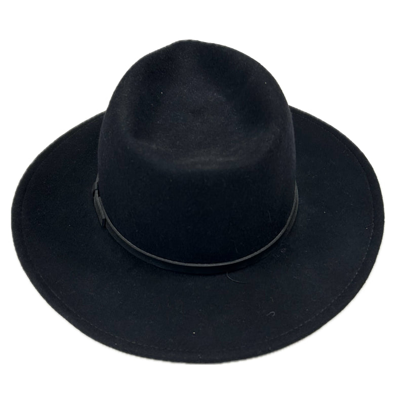 Crushable Black Felt Magic Pinch Western Cowboy Hat New Version