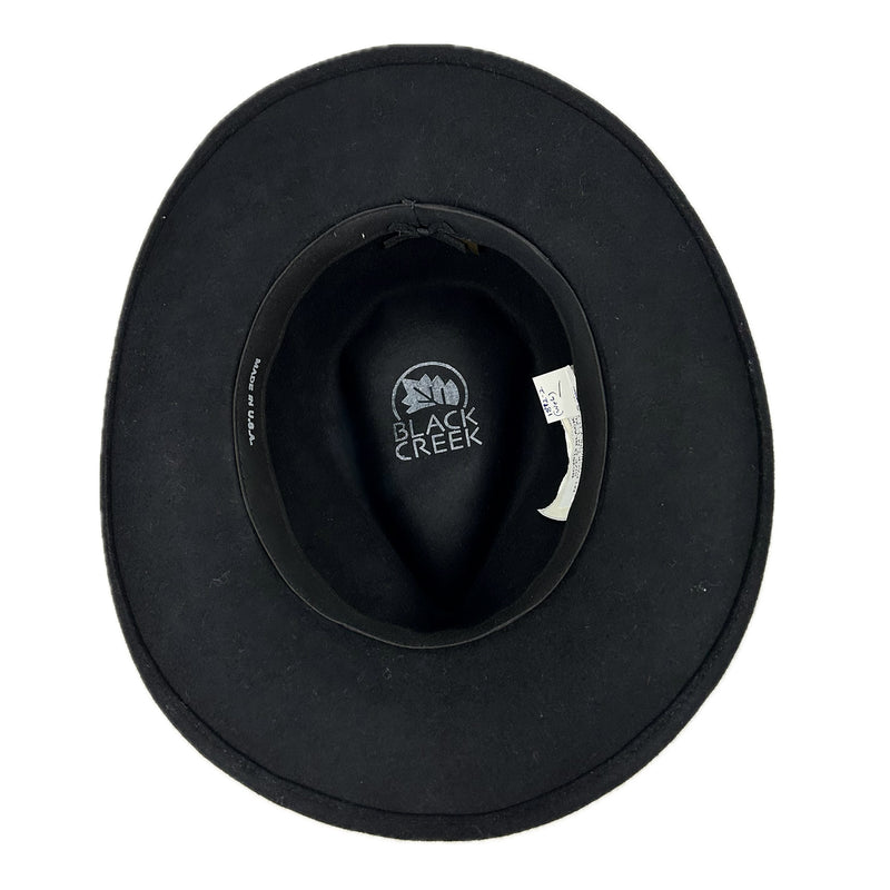 Crushable Black Felt Magic Pinch Western Cowboy Hat New Version
