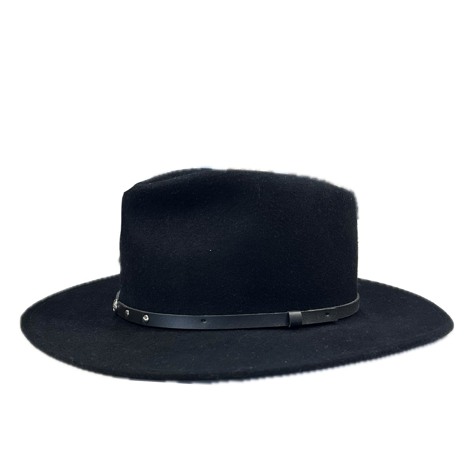 Crushable Black Felt Magic Pinch Western Cowboy Hat New Version