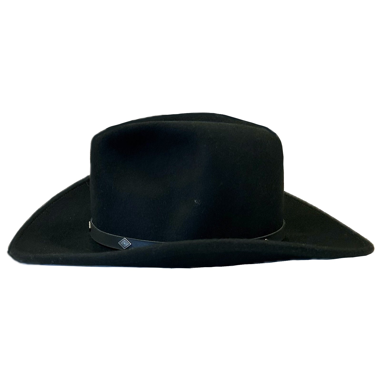 Crushable Black Felt Magic Pinch Western Cowboy Hat