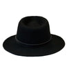 Black Wool Felt Western Cowboy Hat with Faux Leather Band