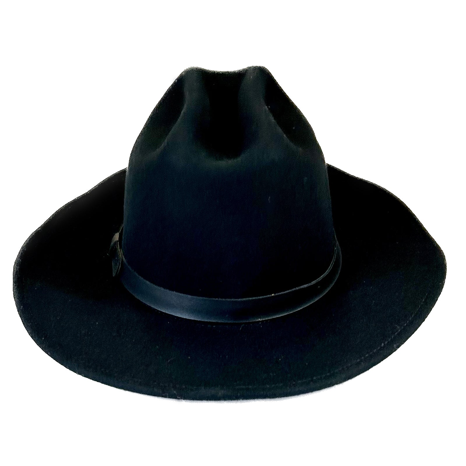 Rockmount Crushable Black Felt Concho Western Cowboy Hat