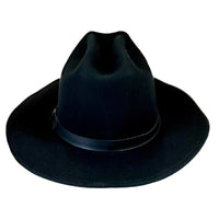 Crushable Black Felt Concho Western Cowboy Hat