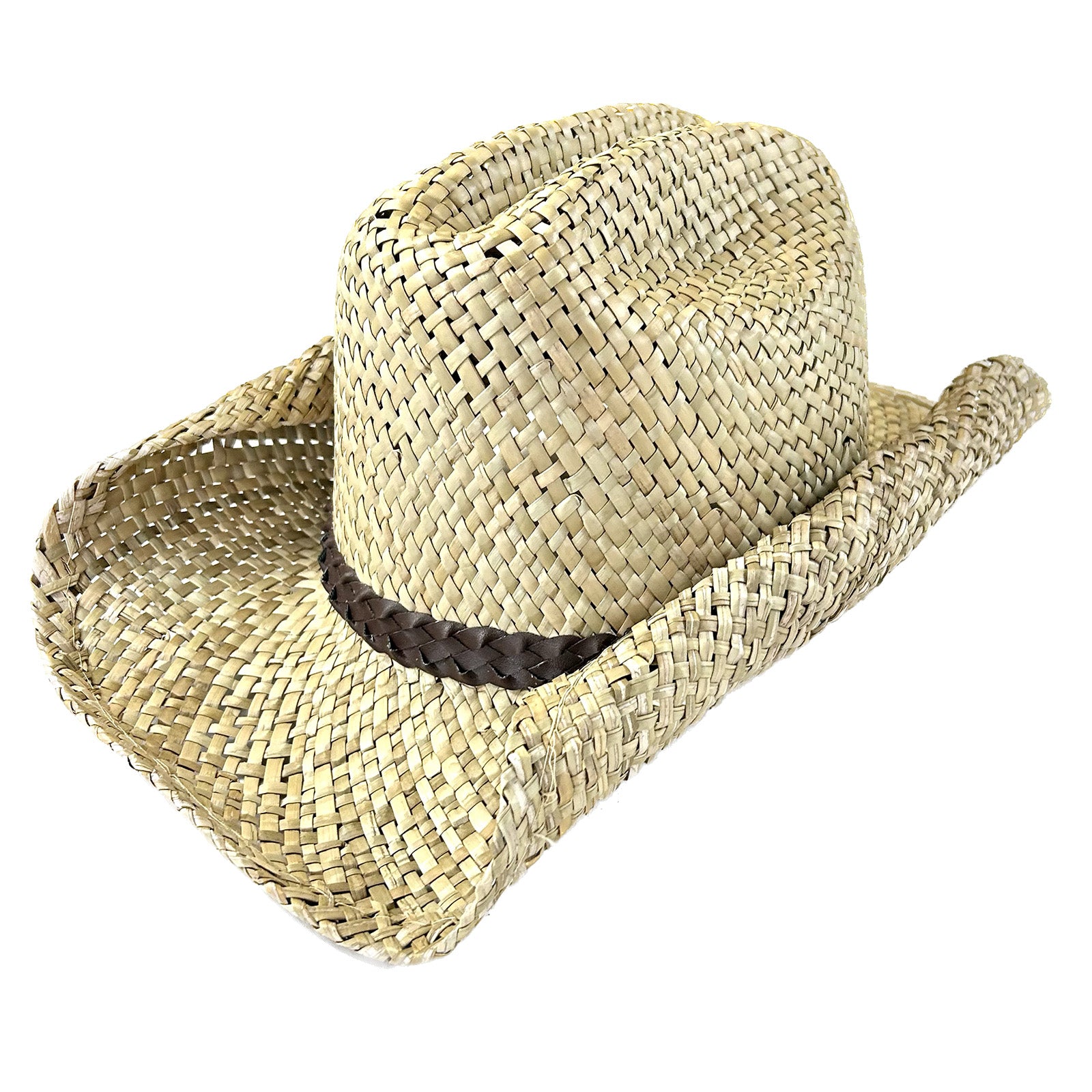 Raffia straw sales cowboy hat