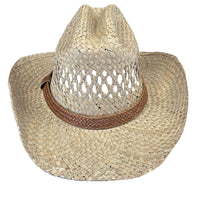 Raffia Straw Western Cowboy Hat