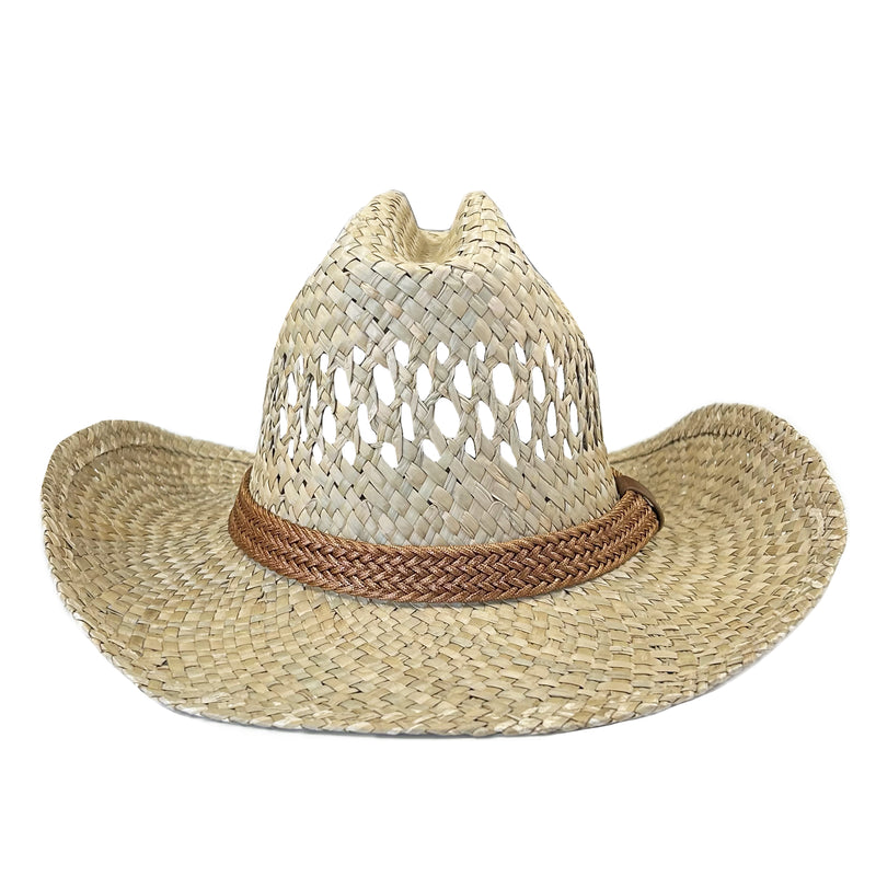 Raffia Straw Western Cowboy Hat