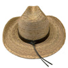 Palm Leaf Straw 2-Tone Pinch Western Cowboy Hat