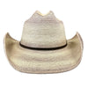 Palm Straw Western Cowboy Hat with Cattleman Brands