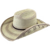 Palm Straw Western Cowboy Hat with Cattleman Brands