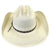 Straw Palm X Band Rolled Western Cowboy Hat