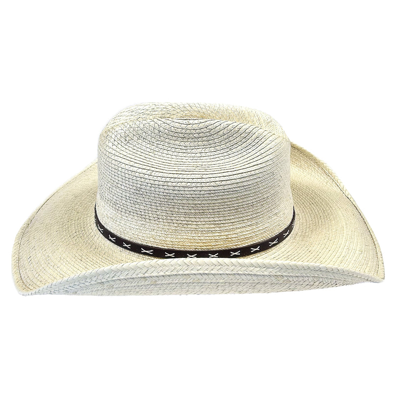 Straw Palm X Band Rolled Western Cowboy Hat