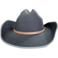 Kid's Charcoal Soft 100% Polyester Felt Western Hat - Rockmount