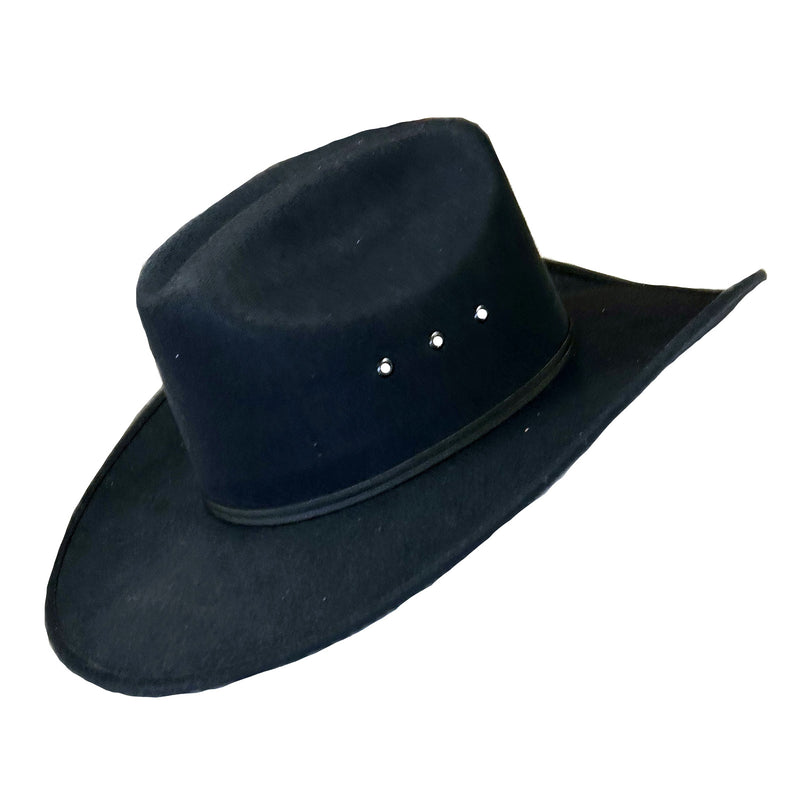 Black Ultra-Felt Western Cowboy Hat