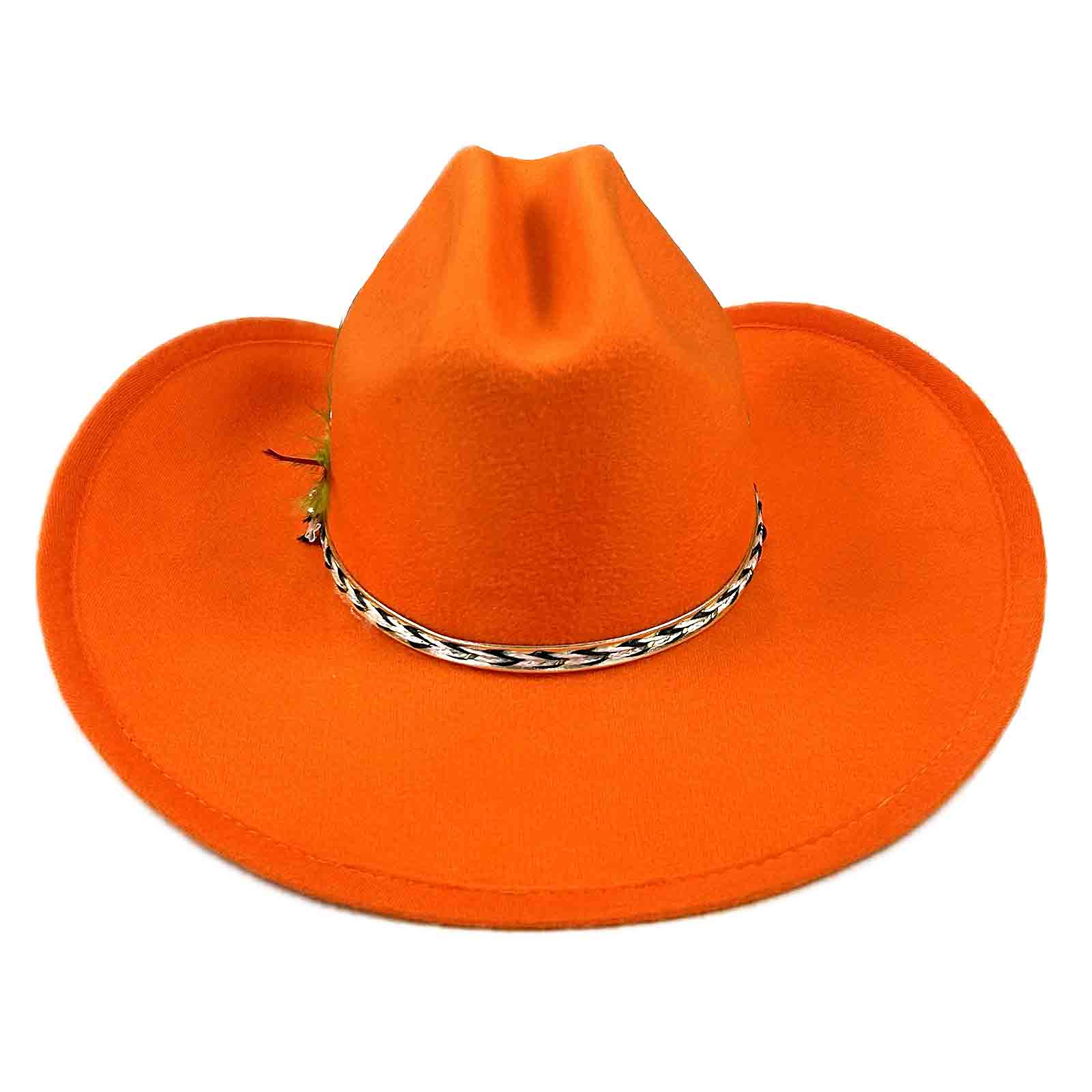 Rockmount Mens Orange Felt Sierra Cowboy Hat