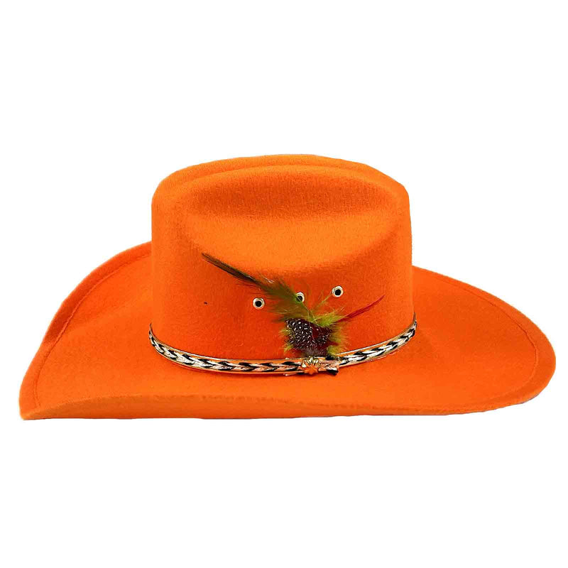 Sierra Ultra-Felt Blaze Orange Western Cowboy Hat