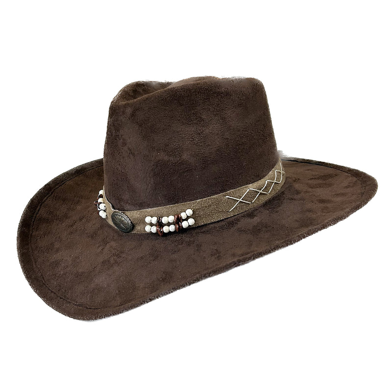 Suede Canyon Western Cowboy Hat in Brown