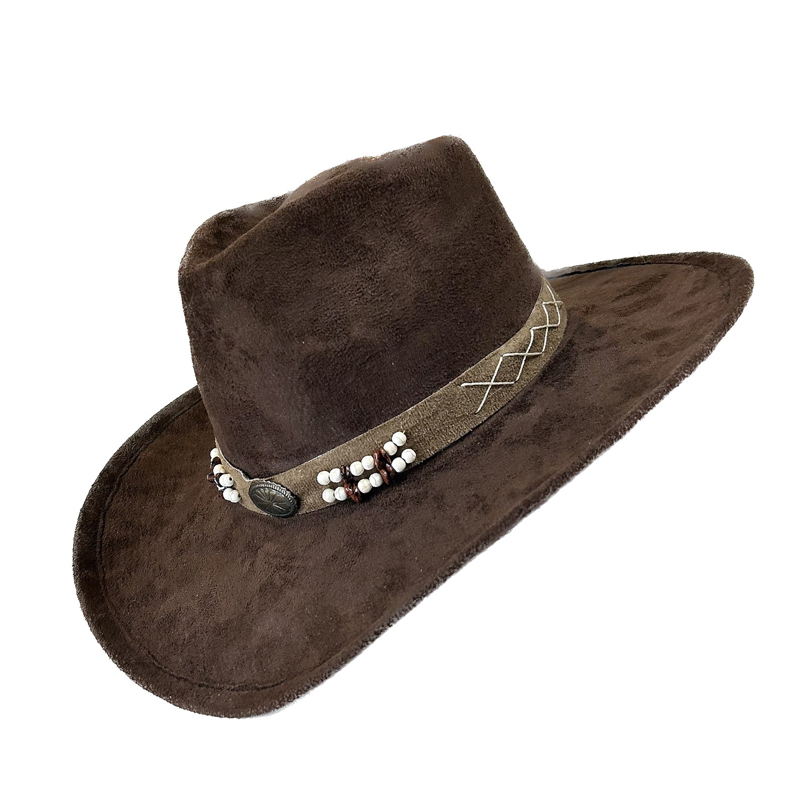 Suede Canyon Western Cowboy Hat in Brown