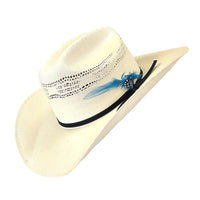 Bangora Vented Straw Western Cowboy Hat