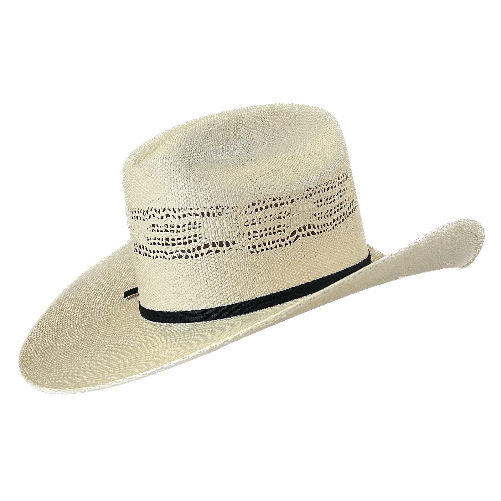 Bangora Vented Straw Western Cowboy Hat
