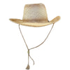 Raffia Full Vent Distressed Brown Band Straw Western Cowboy Hat