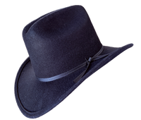 Kid's Black Wool Felt Western Cowboy Hat