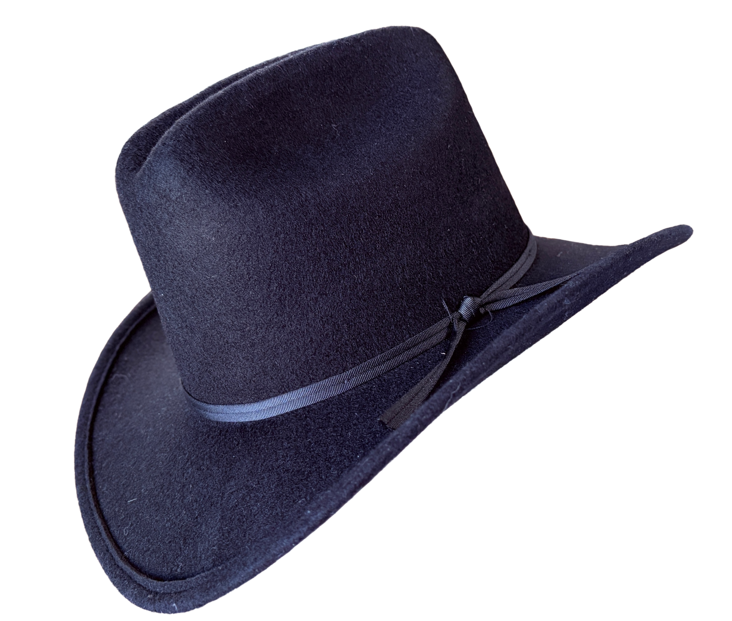 Kid's Black Wool Felt Western Cowboy Hat
