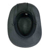 Black Leather Western Cowboy Hat with Laced Concho Hatband