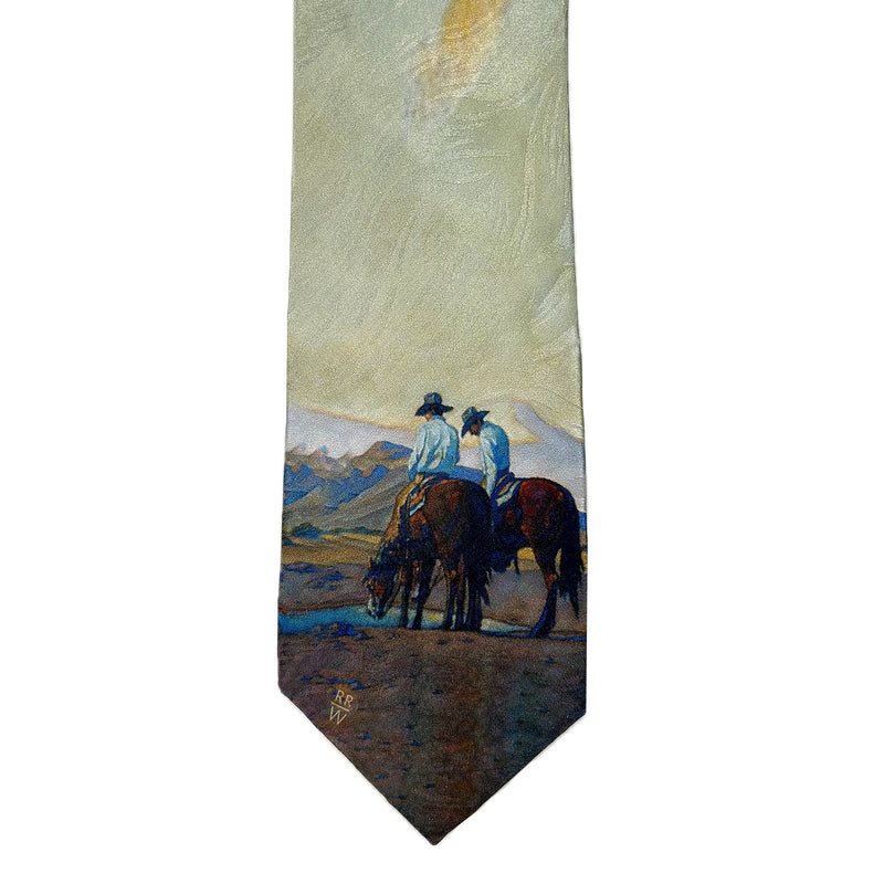 Limited-Edition the Waterhole Silk Tie by Howard Post