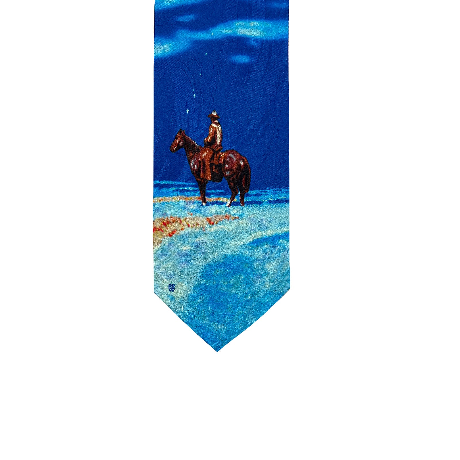 Limited-Edition Winter Rider Silk Tie by Harold Holden