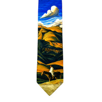 Desert Overlook Western Silk Tie by William Haskell